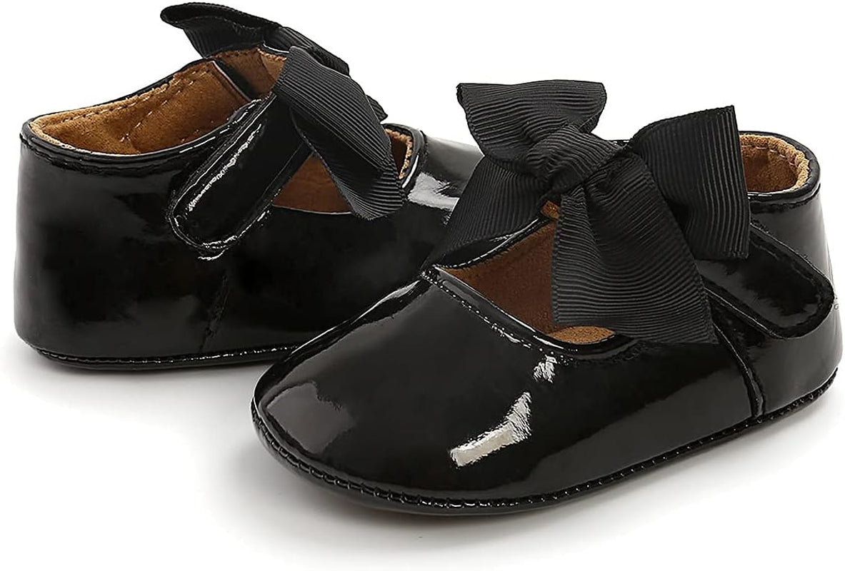 Baby Shoes Mary Jane Flats Non Slip Soft Sole Infant Toddler Sneakers First Walkers Party Christmas Dress Shoes