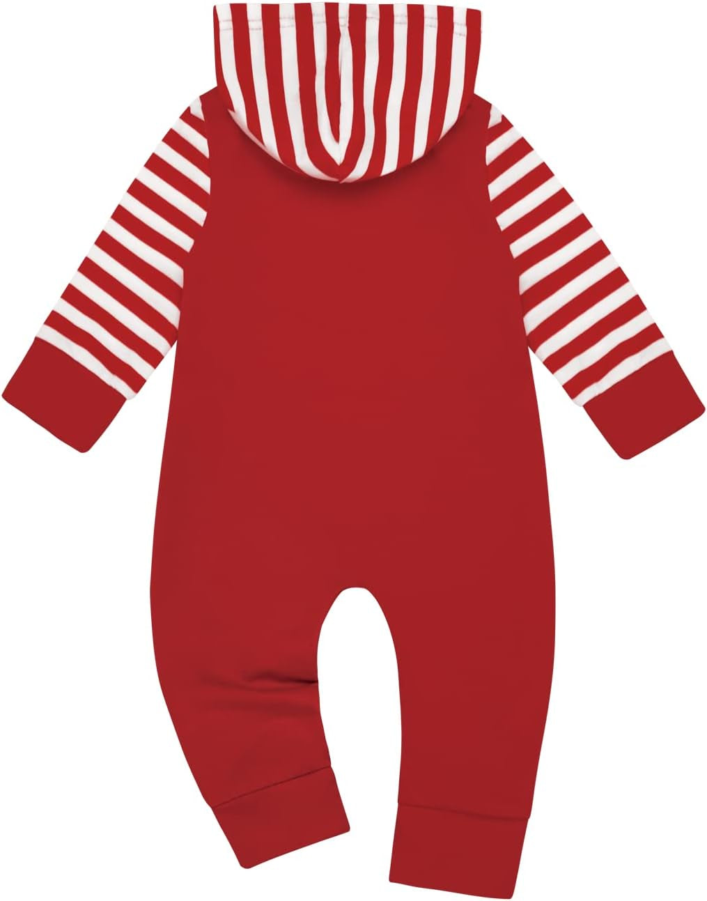 My First Christmas Newborn Baby Boy Girl Clothes One-Piece Romper (Red,6-12 Months)