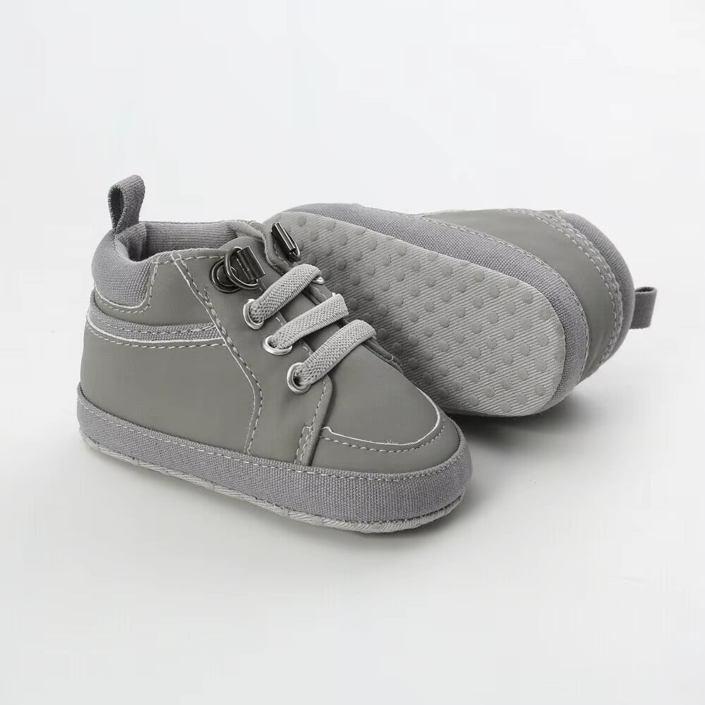 2019 Baby First Walkers 0-18M Baby Shoes Boy Girl Newborn Soft Soles Leather Crib Soft Sole Shoes PVC Sneaker