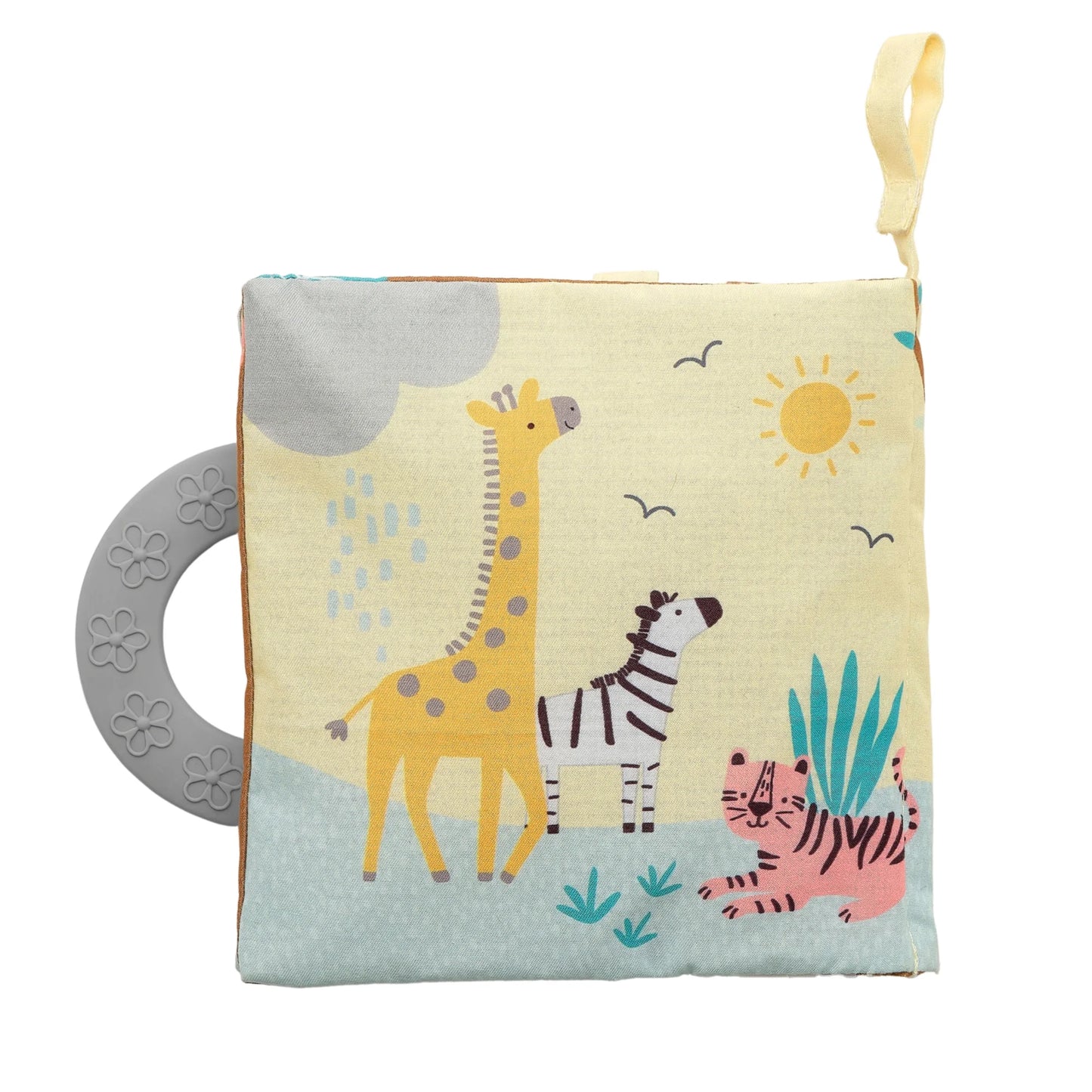 Jungle Friends Developmental Soft Book & Elephant Plush Toy Gift Set
