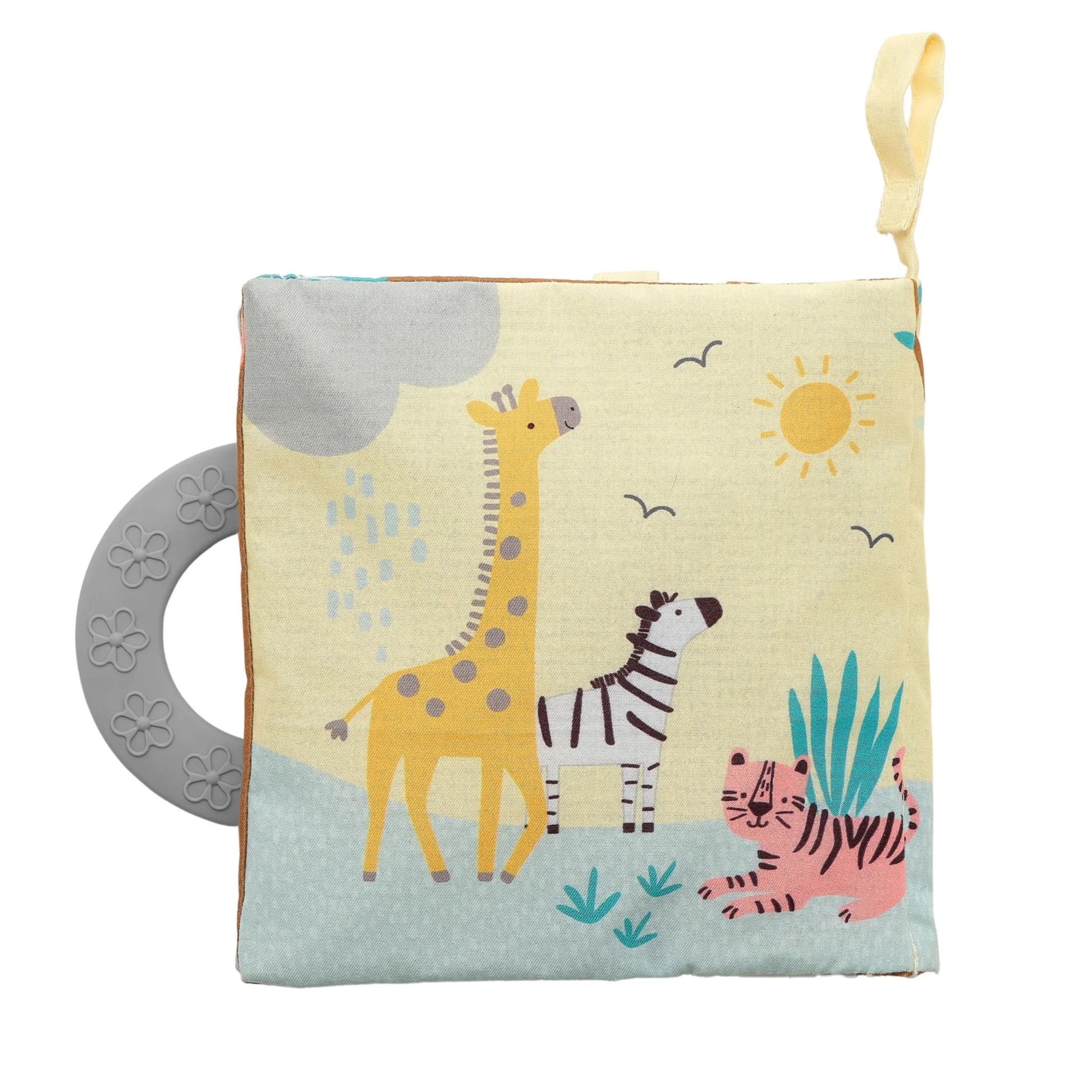 Jungle Friends Developmental Soft Book & Elephant Plush Toy Gift Set