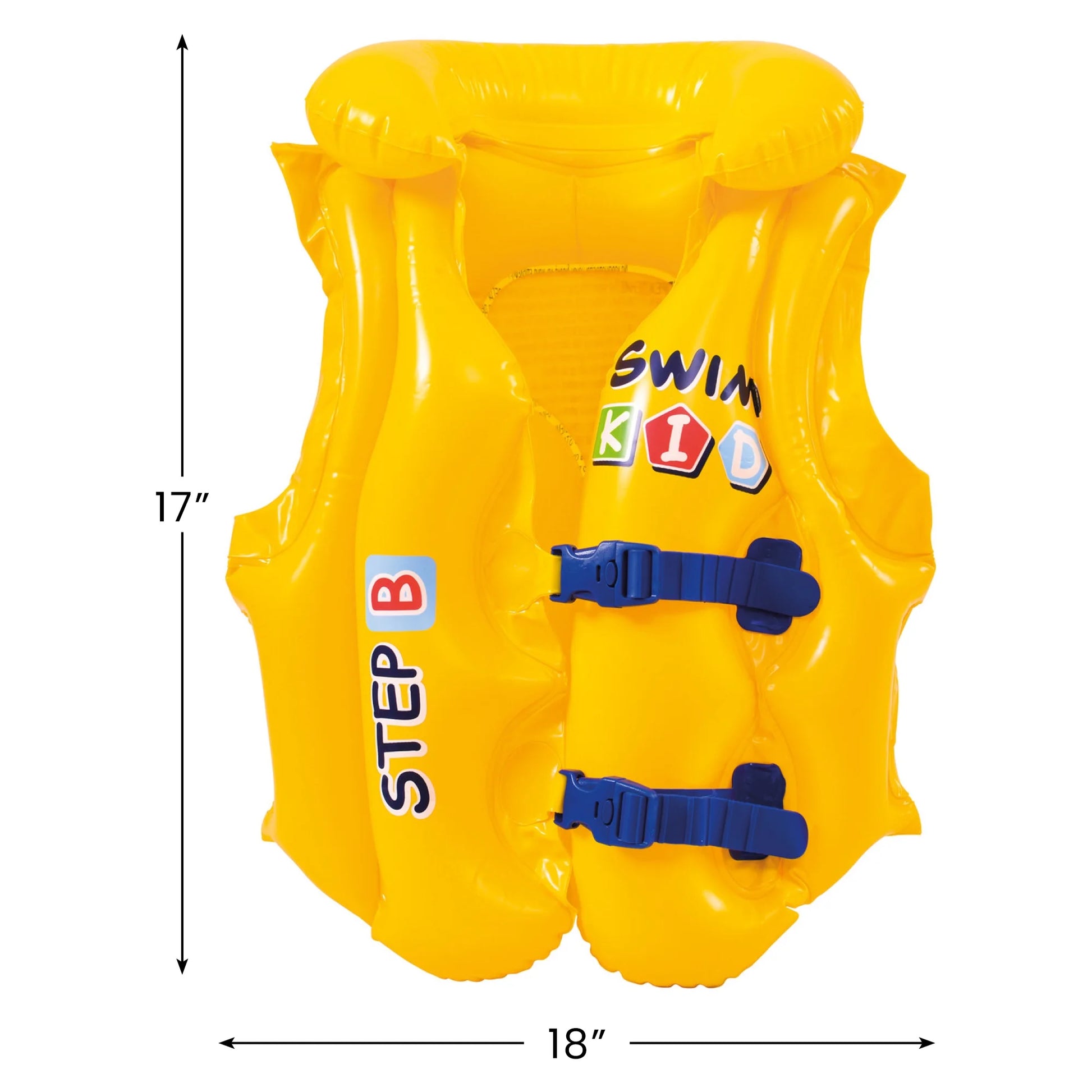 Step B Children'S Inflatable Life Jacket, Yellow, 3-6 Years