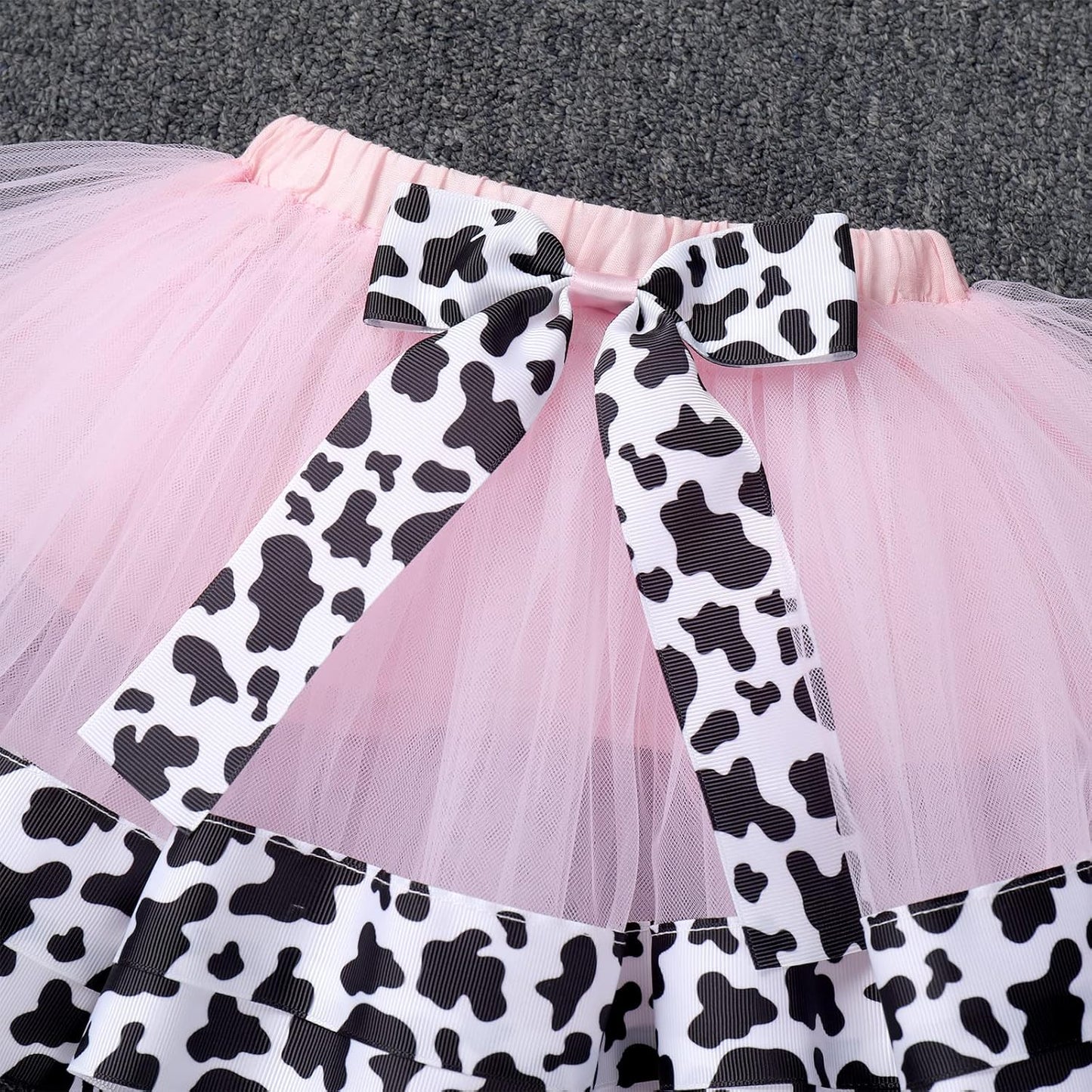 Baby Girl 1St Birthday Outfit Farm Cow Ladybug Romper Tutu Skirt Headband Christmas Bee Cake Smash Photo Shoot Clothes