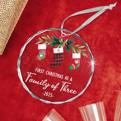 Baby First Christmas Ornaments 2025 - Christmas Tree Decoration Glass Ornaments