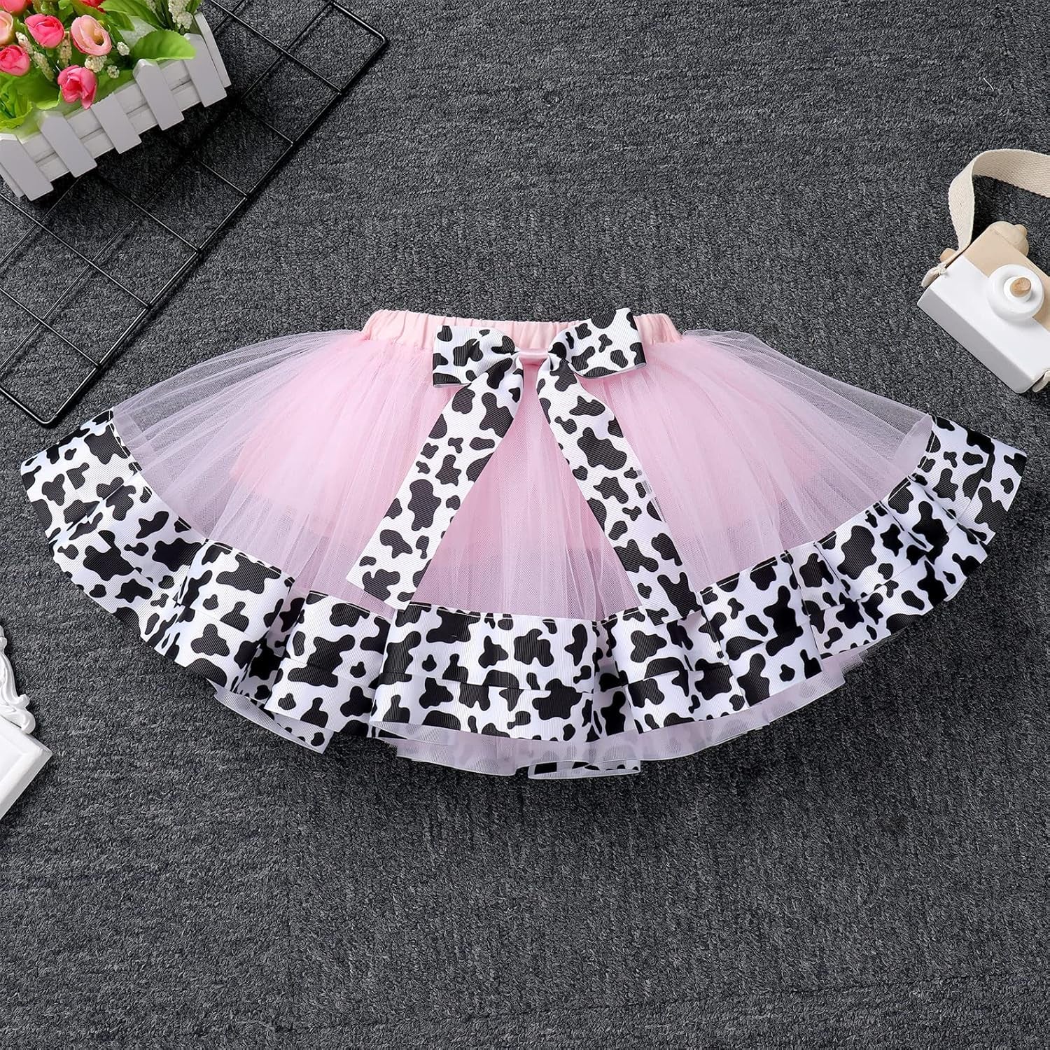 Baby Girl 1St Birthday Outfit Farm Cow Ladybug Romper Tutu Skirt Headband Christmas Bee Cake Smash Photo Shoot Clothes