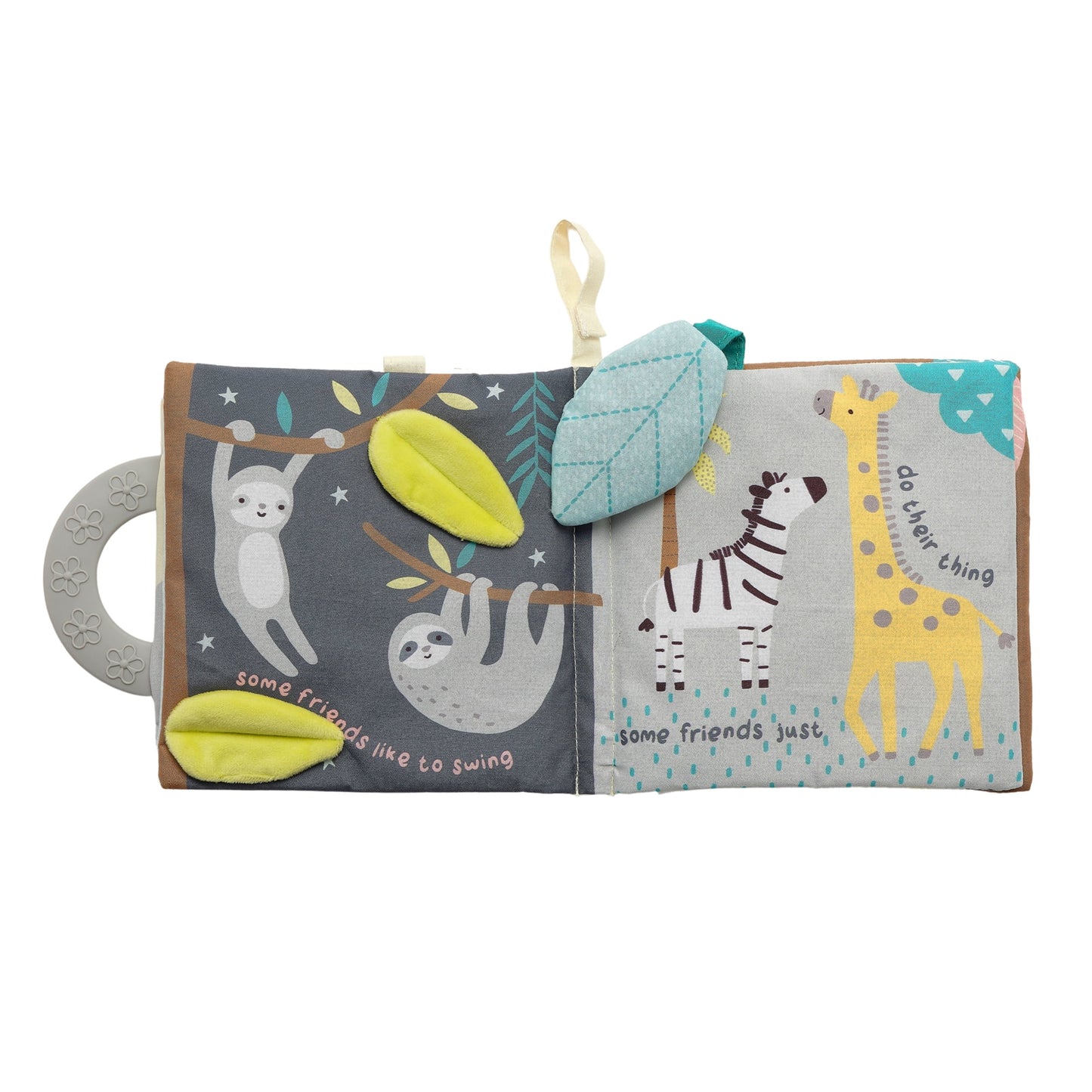 Jungle Friends Developmental Soft Book & Elephant Plush Toy Gift Set