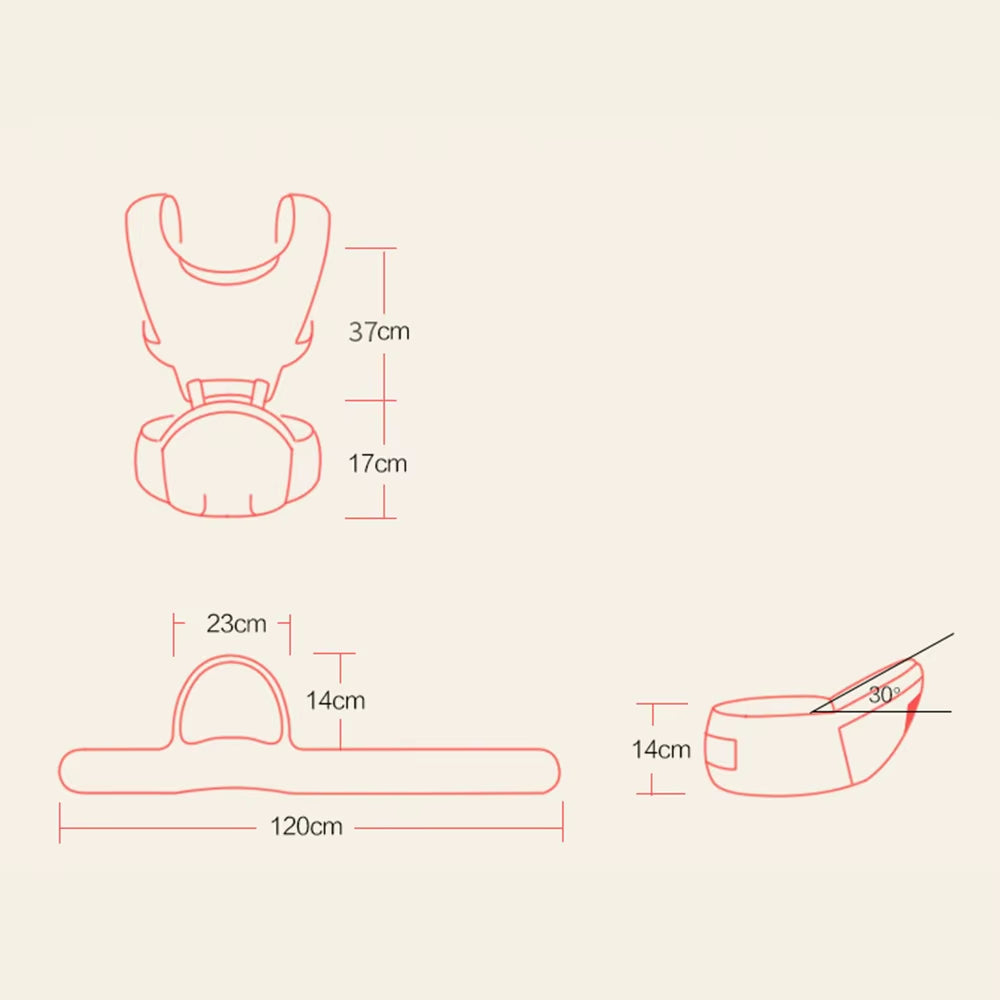 Ergonomic Baby Carrier Infant Kid Baby Sling Front Facing Kangaroo Baby Wrap Carrier for Baby Travel 0-24 Months