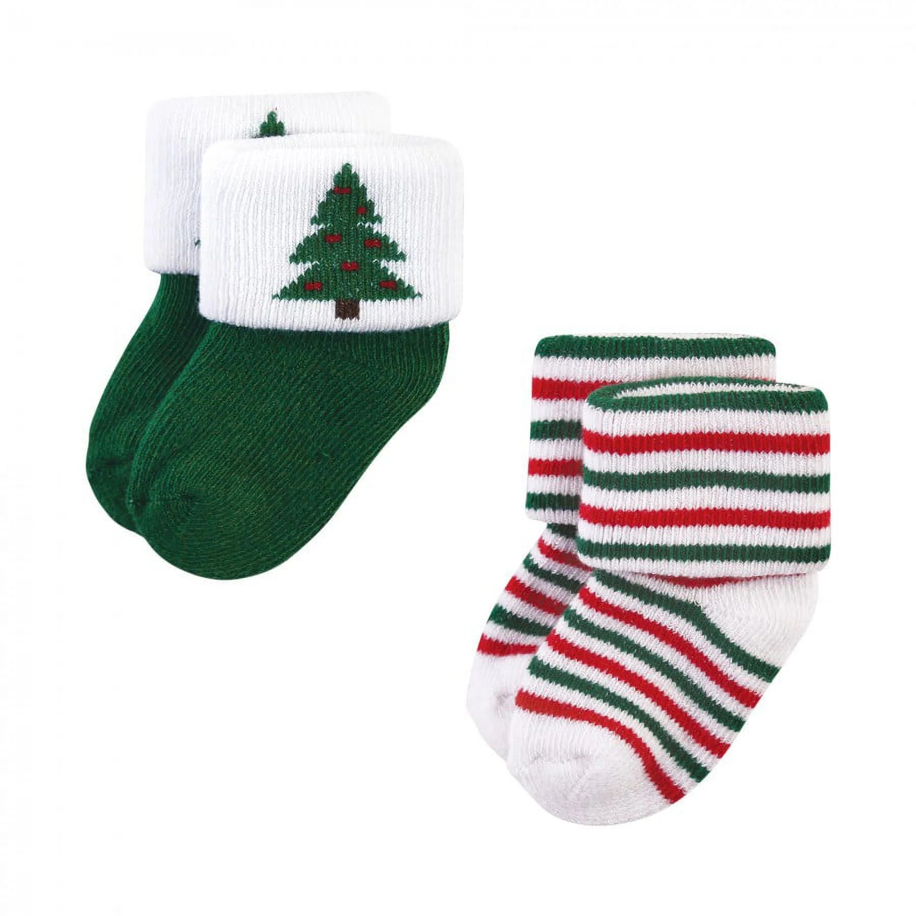 Unisex Baby Cotton Rich Newborn and Terry Socks, 12 Days of Christmas, 0-6 Months
