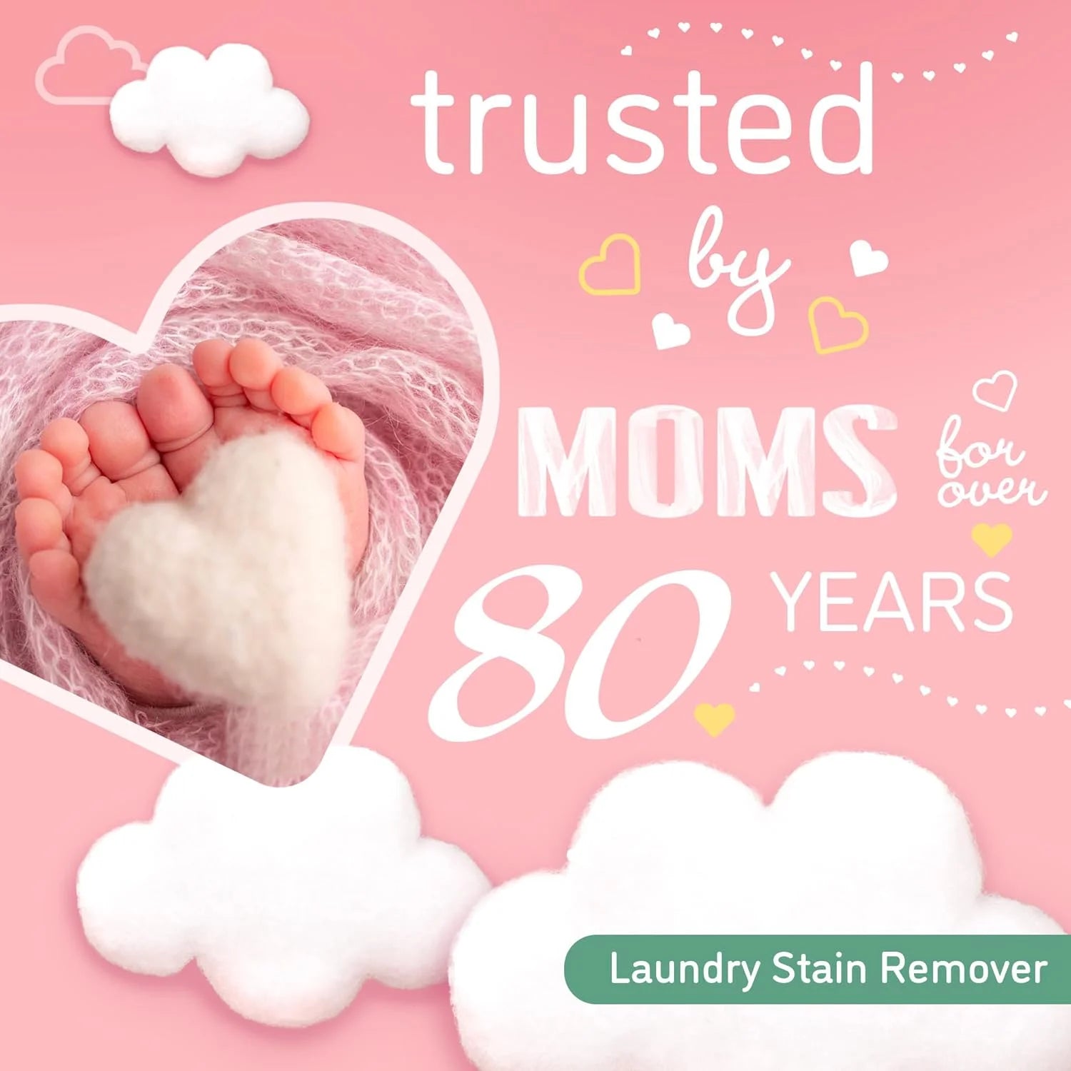 (4 Pack)  Plant Based Baby Spray and Wash Laundry Stain Remover, Baby Essentials, 24 Oz
