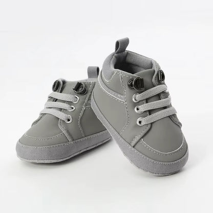 2019 Baby First Walkers 0-18M Baby Shoes Boy Girl Newborn Soft Soles Leather Crib Soft Sole Shoes PVC Sneaker