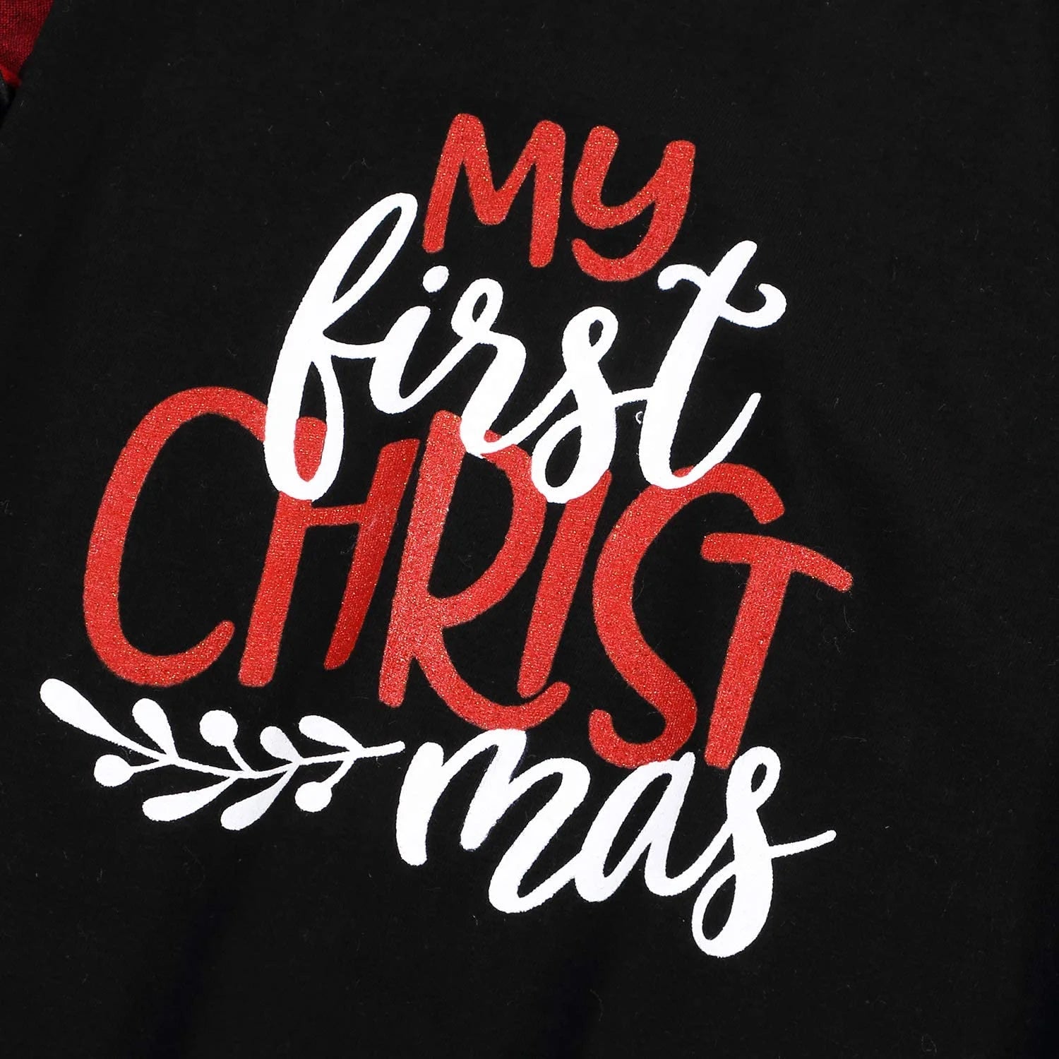 Baby Gown Newborn Cotton Nightgown Long Sleeve Stripe Baby Sleeping Bags Baby Boy Girl My First Christmas Coming Home Outfits Set (Black,0-6M)