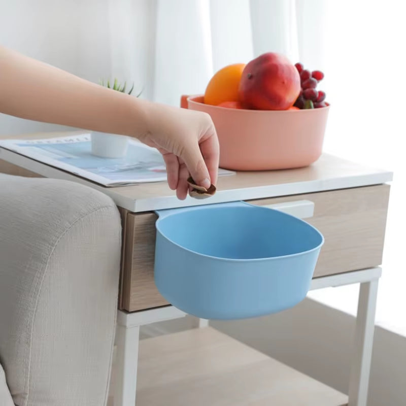Baby Bed Hanging Box Portable Kitchen Lidless Trash Can Baby Essentials Diaper Storage Cradle Nursery Organizer