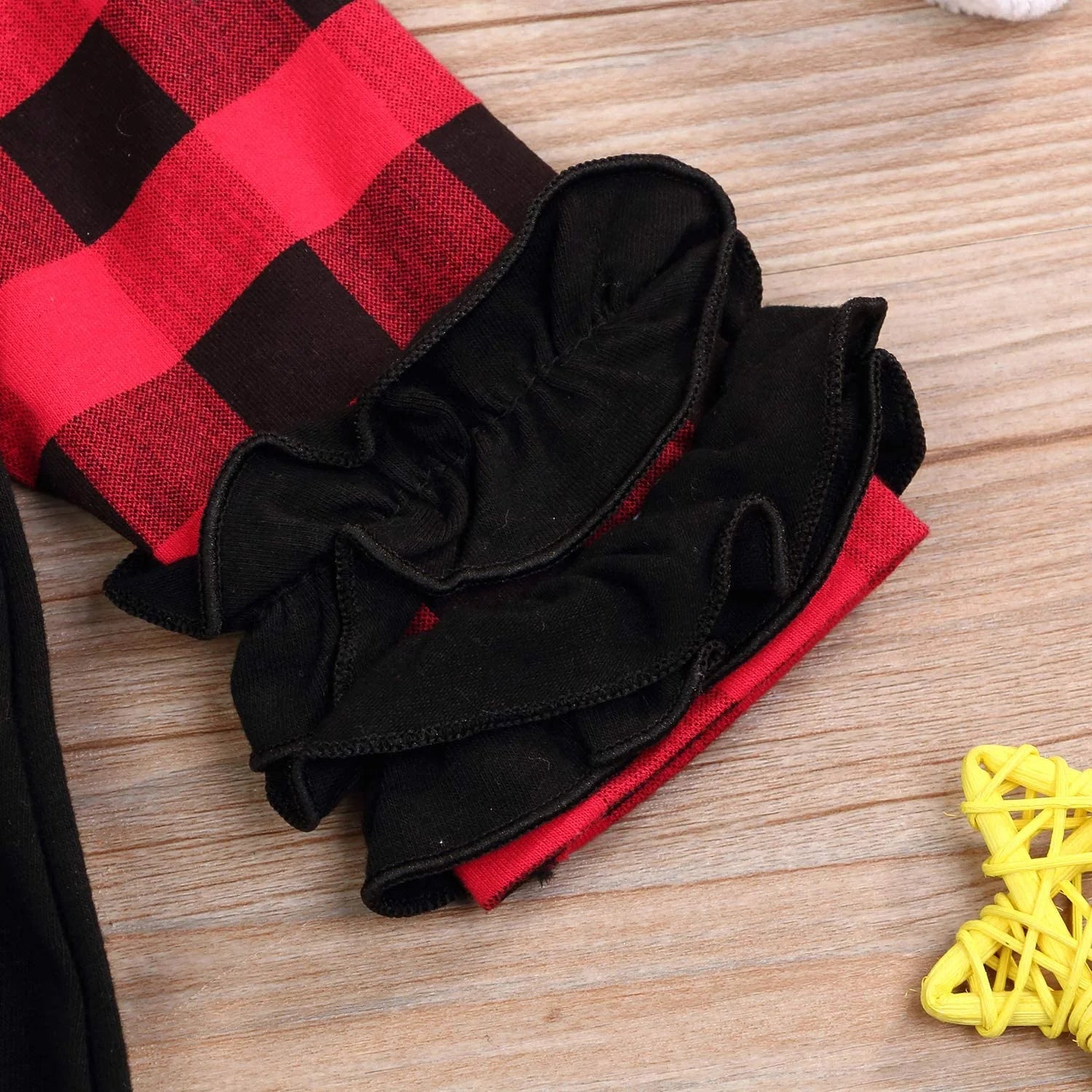 Baby Gown Newborn Cotton Nightgown Long Sleeve Stripe Baby Sleeping Bags Baby Boy Girl My First Christmas Coming Home Outfits Set (Black,0-6M)