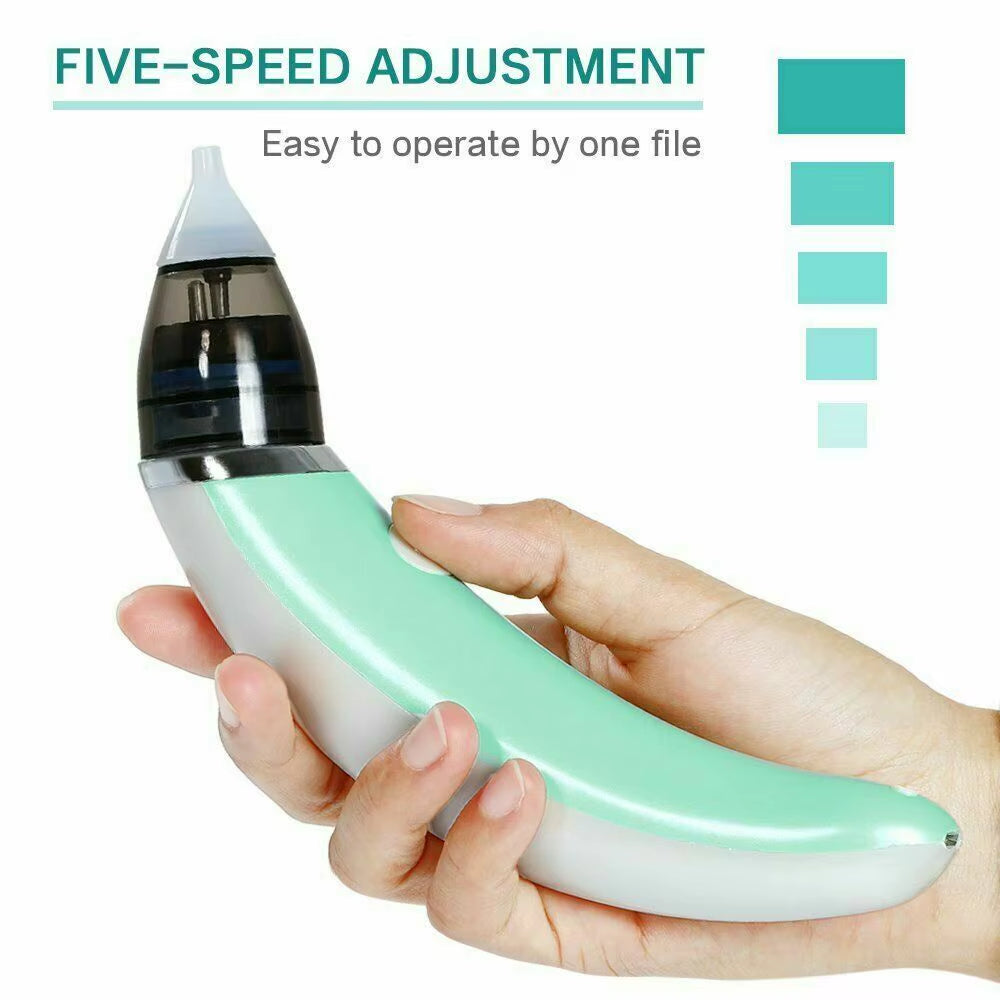 MAMIJOY Electric Baby Nasal Aspirator Electric Nose Cleaner Sniffling Equipment Safe Hygienic Nose Snot Cleaner for Newborns