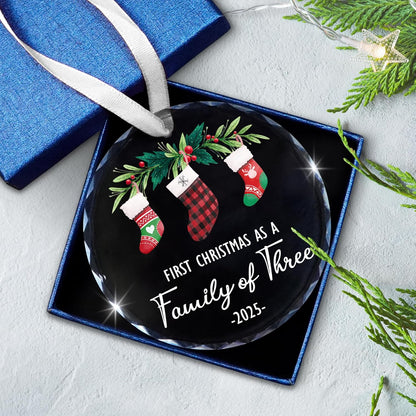 Baby First Christmas Ornaments 2025 - Christmas Tree Decoration Glass Ornaments