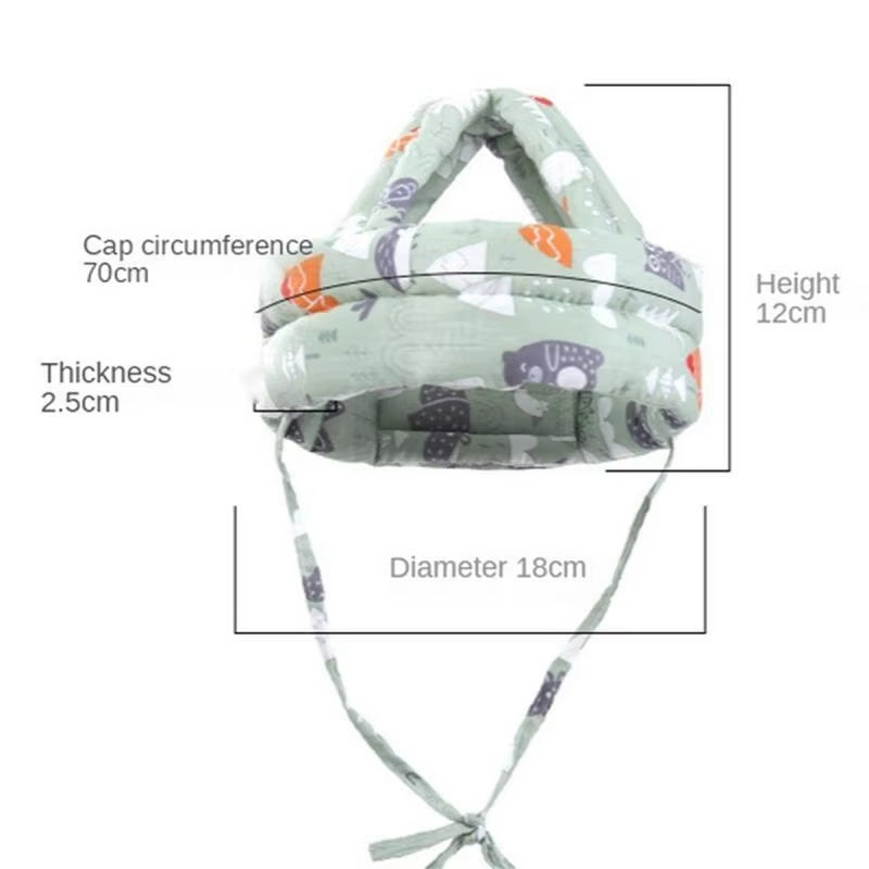 Baby Head Protection Adjustable Soft Safetybaby Helmet Walk Safety Headguard360°Protection