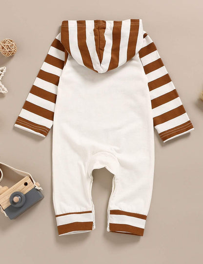 Thanksgiving Baby Boy Outfit Everyone Thankful for Me Romper Stripe Hoodie Jumpsuit Newborn Thanksgiving Outfit Boy