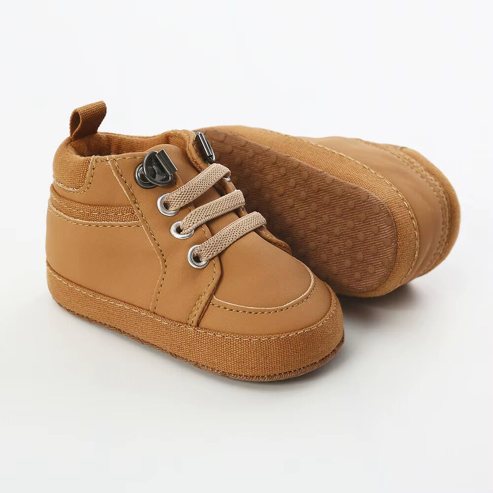 2019 Baby First Walkers 0-18M Baby Shoes Boy Girl Newborn Soft Soles Leather Crib Soft Sole Shoes PVC Sneaker