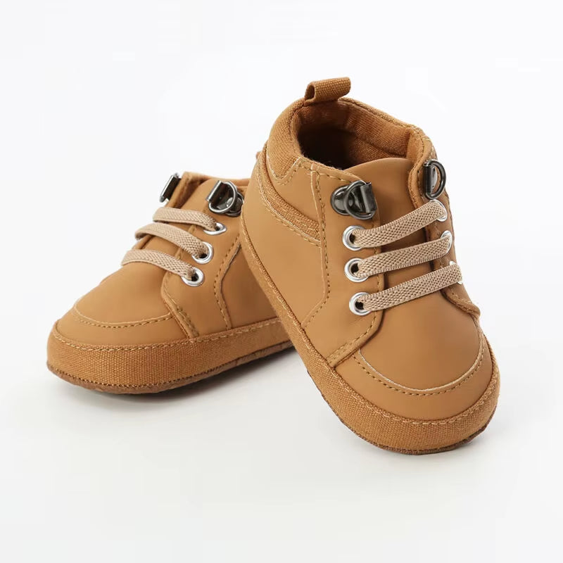 2019 Baby First Walkers 0-18M Baby Shoes Boy Girl Newborn Soft Soles Leather Crib Soft Sole Shoes PVC Sneaker