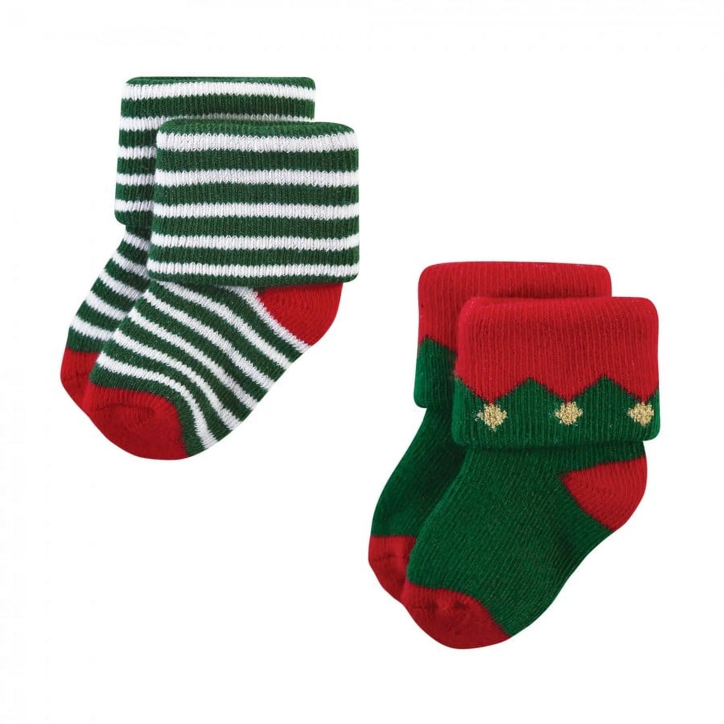 Unisex Baby Cotton Rich Newborn and Terry Socks, 12 Days of Christmas, 0-6 Months